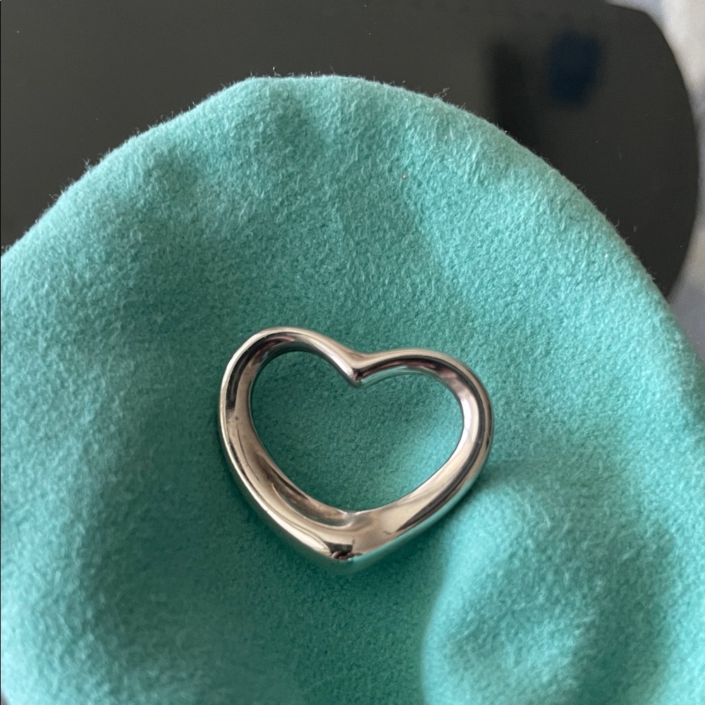 Tiffany & Co. Sterling Silver Open Heart without Chain - Picture 3 of 3
